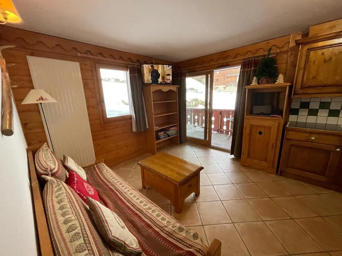 公寓 Appartement Ski Aux Pieds Dans Residence Premium Piscine, Sauna Hamam 圣马丁德贝尔维尔